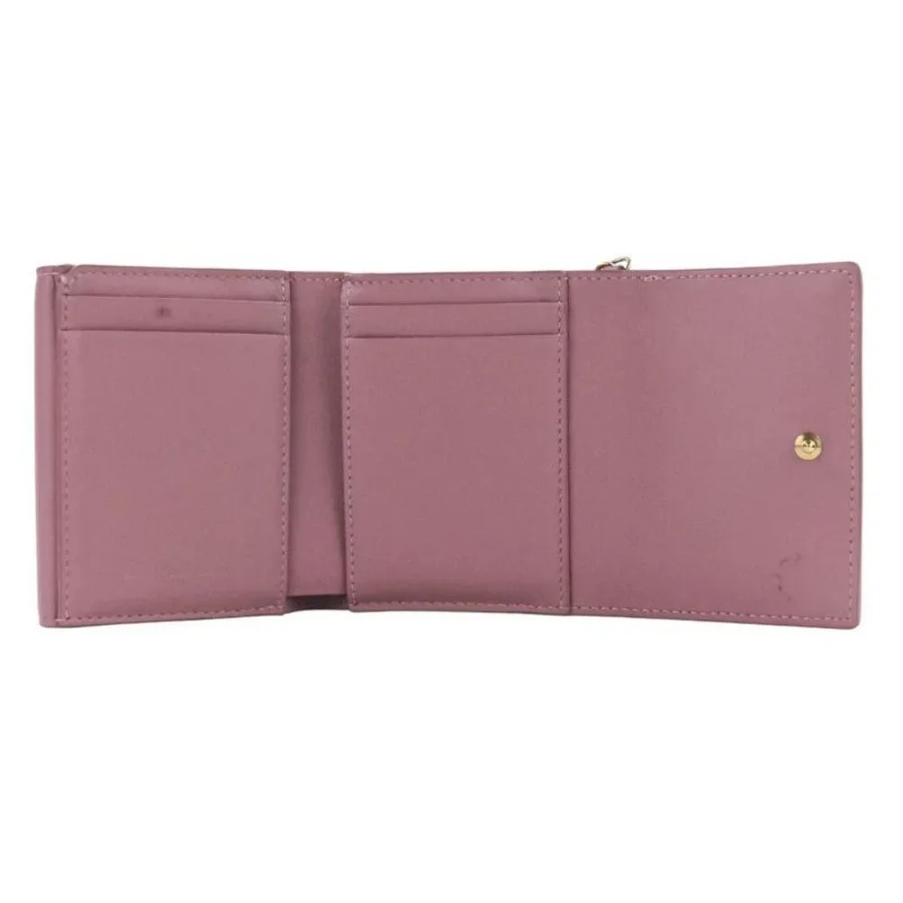 Christian Dior Lady Dior Canaje Lotus Wallet Trifold Wallet Lavender